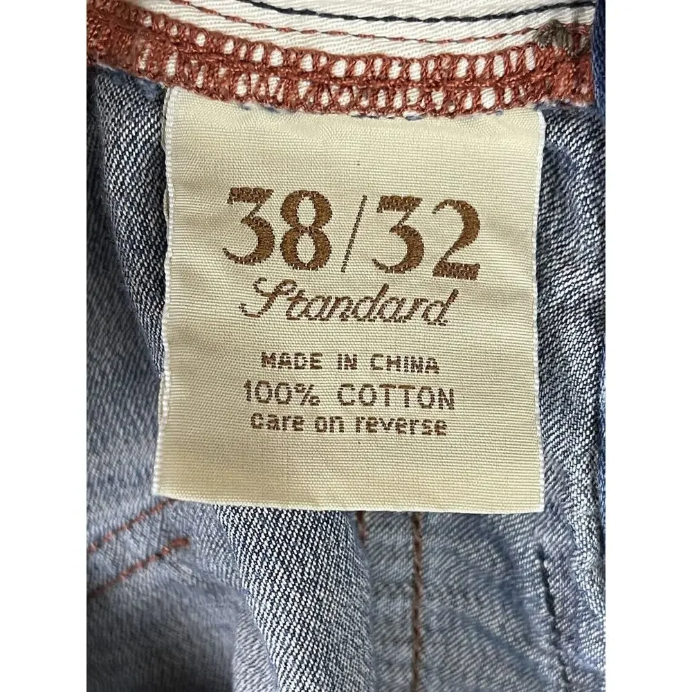 Tommy Bahama Jeans Adult 38x32 Blue Straight Leg‎ Casual Everyday Pockets Mens